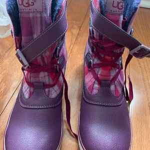 Purple plaid Ugg Boots